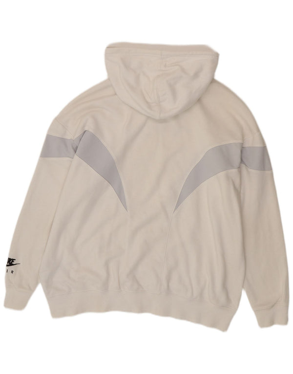 Damska bluza z kapturem NIKE Air Oversize UK 14, średnia, złamana biel, blok kolorów