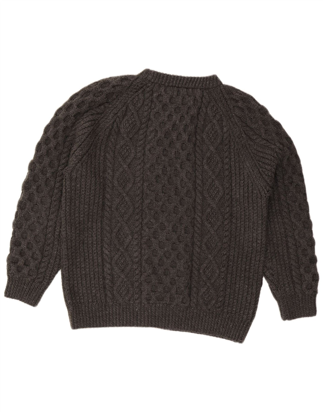 Vintage męski sweter z okrągłym dekoltem XL szary