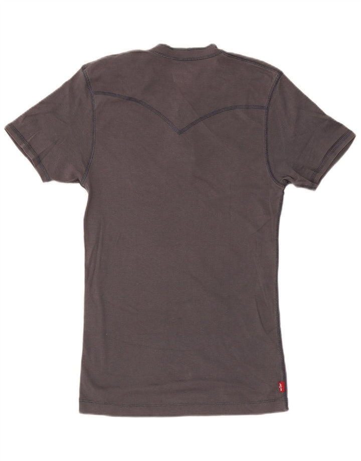 Męski T-shirt Levi's Top, duży, szary, bawełniany