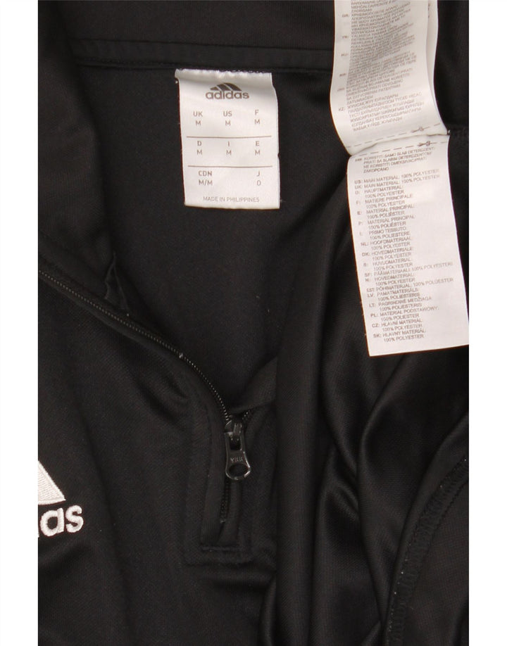 Adidas Męskie Climalite Pullover Dres Top Średni Czarny Kolorblok