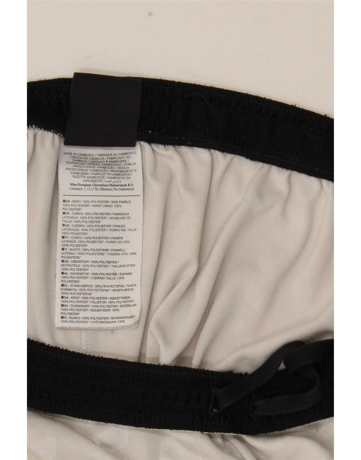 Męskie spodenki sportowe Nike Dri Fit, duże, białe, poliestrowe bloki kolorów
