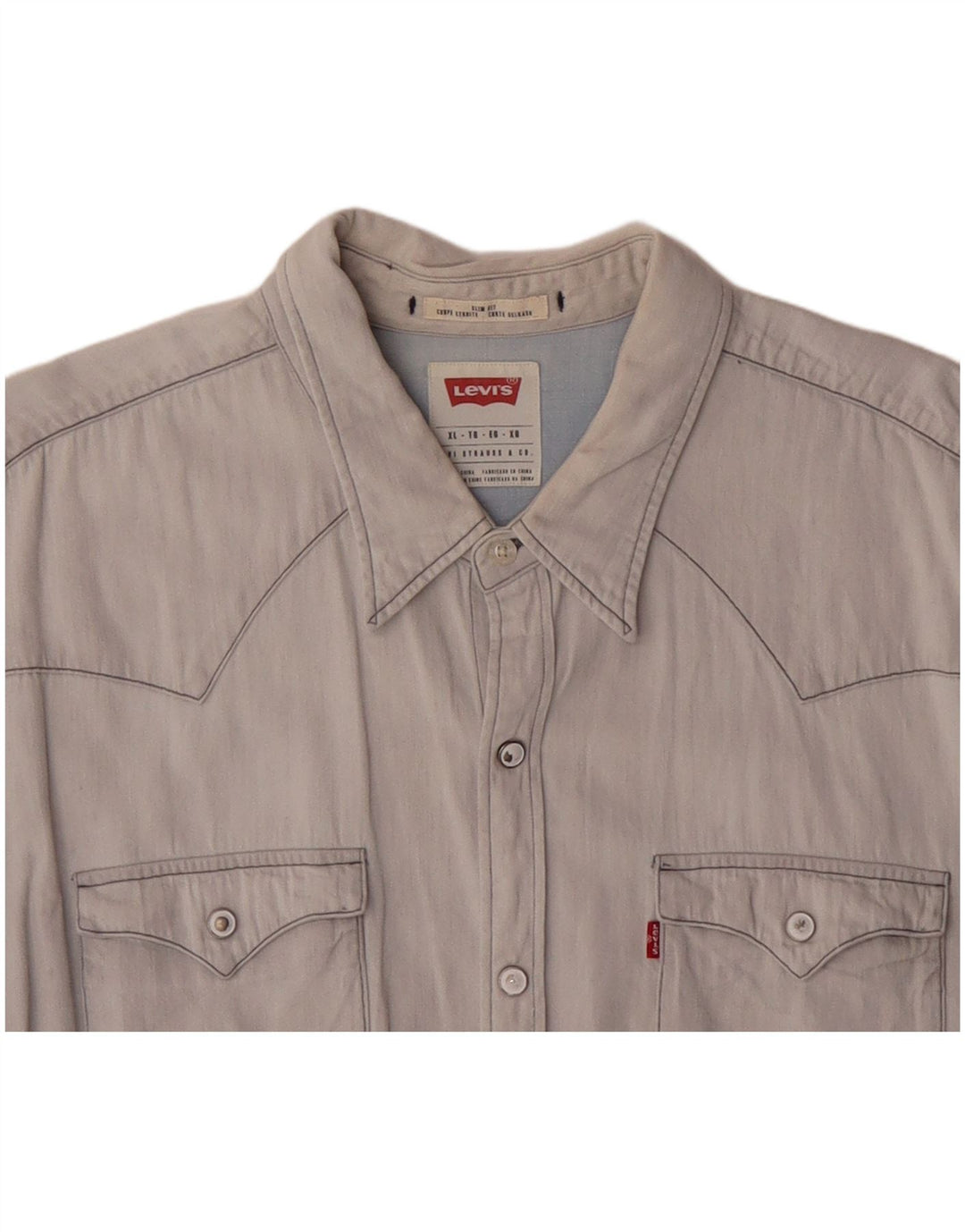 Koszula męska LEVI'S Slim Fit XL, niebieska, bawełniana