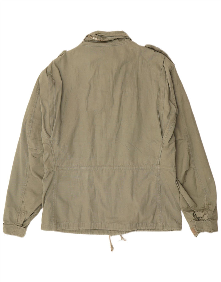 Męska kurtka wojskowa VINTAGE UK 38, średnia bawełna khaki