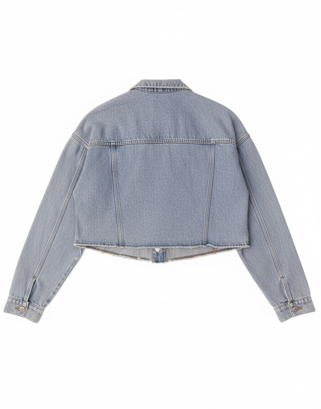Damska kurtka dżinsowa Esprit Crop Oversize UK 10 Small, niebieska bawełniana