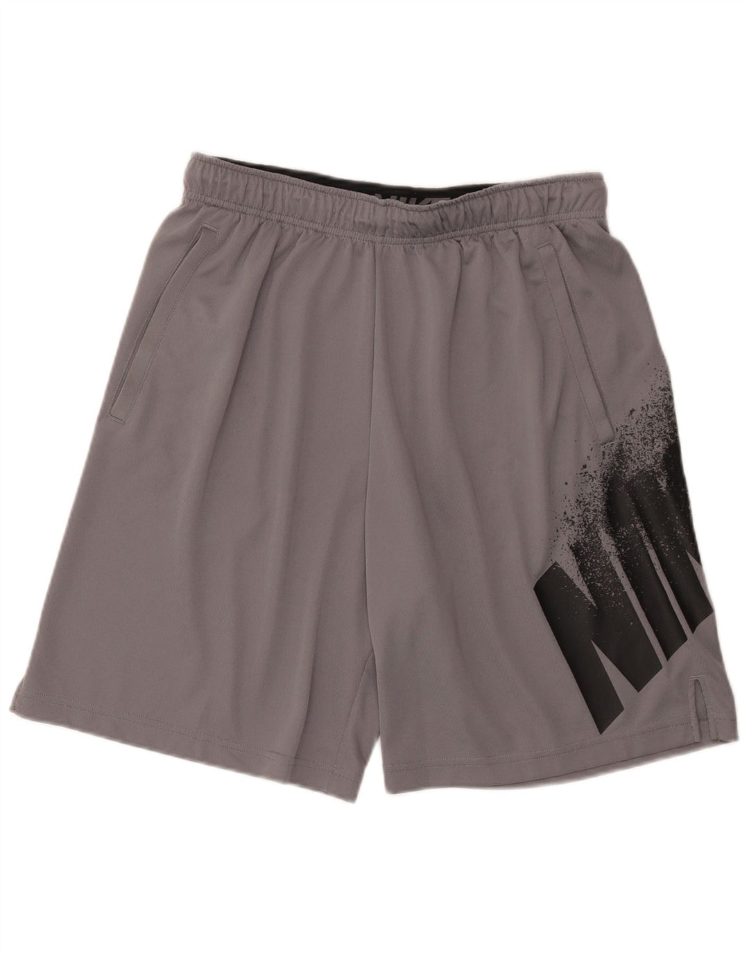 Męskie spodenki sportowe Nike Dri Fit Graphic, duże, szare, poliestrowe