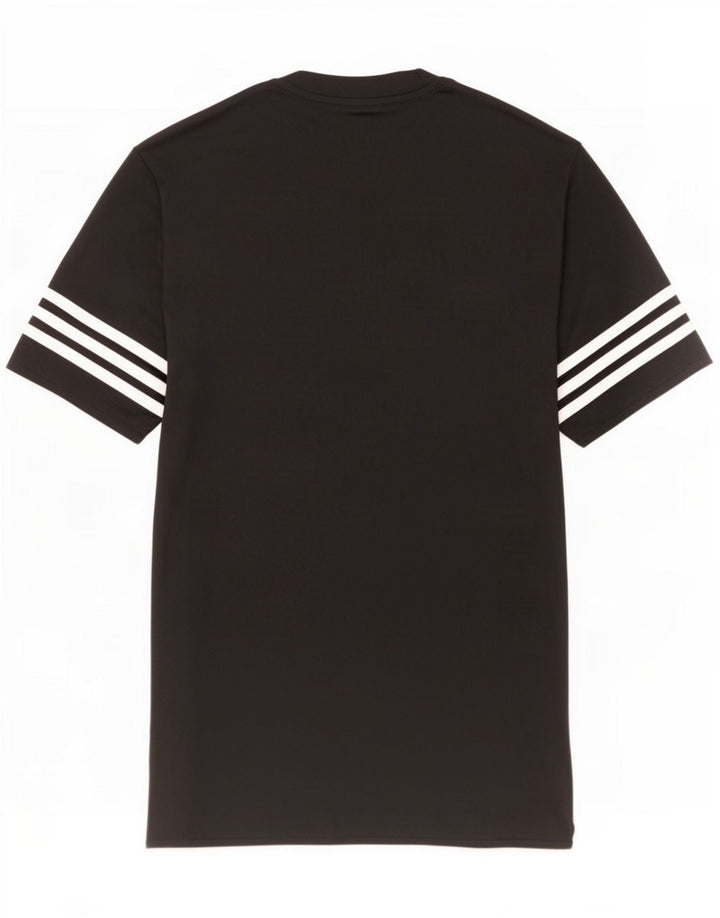 Adidas Męski T-Shirt Top Mały Czarny Poliester