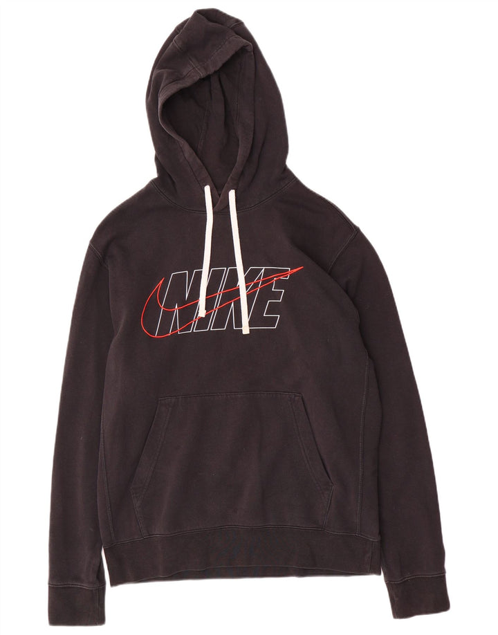 Męski sweter z kapturem Nike z grafiką, średni czarny, bawełniany