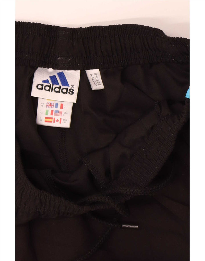 Damskie spodenki sportowe Adidas UK 16, duże, czarne, poliestrowe