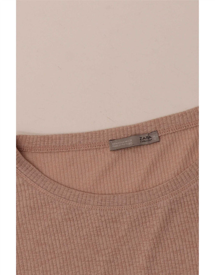 Damska bluzka oversize Zara, średni róż