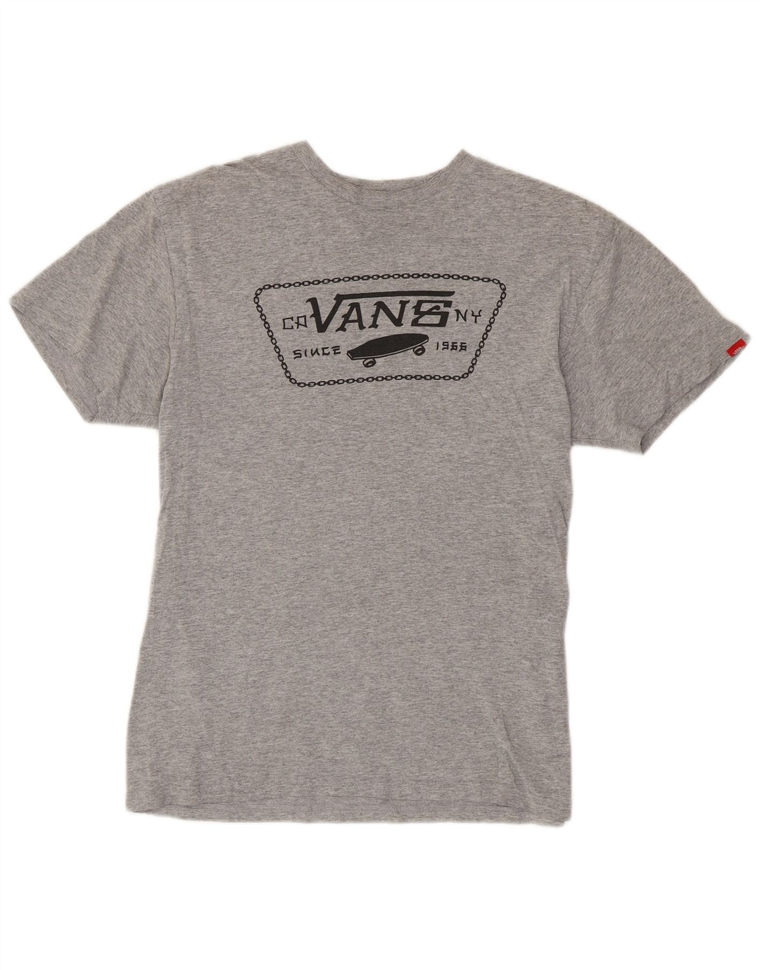 Męski T-shirt Vans Classic Fit z grafiką, średnioszary, nakrapiany