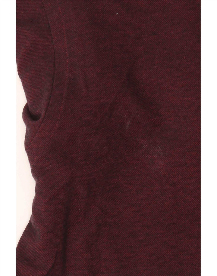 Koszula męska Zara Slim Fit, mała, bordowa, bawełniana