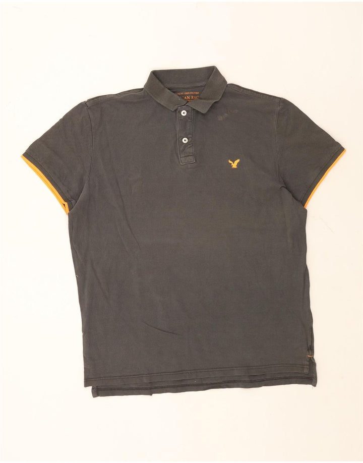Męska koszulka polo AMERICAN EAGLE XL, szara, bawełniana