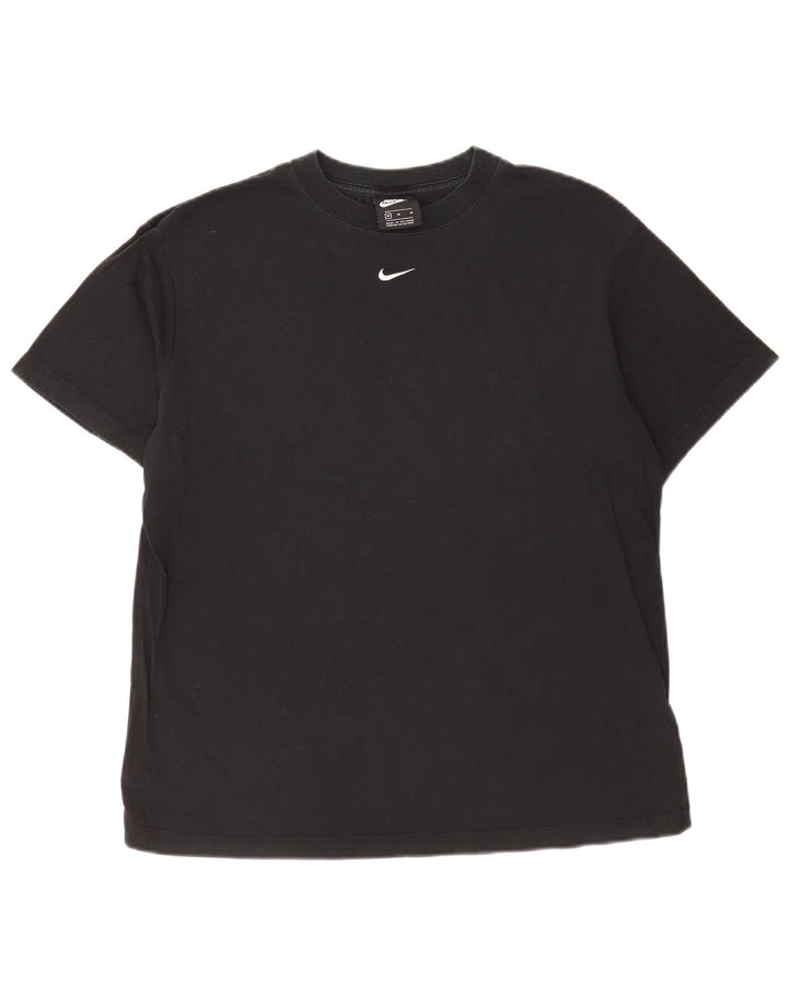 T-shirt męski Nike, średni czarny, bawełniany