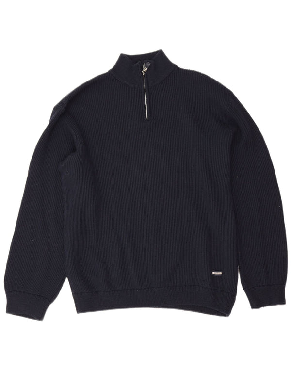 Męski sweter Fila z zamkiem błyskawicznym XL, granatowy