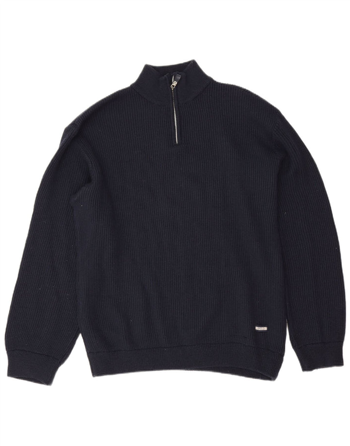 Męski sweter Fila z zamkiem błyskawicznym XL, granatowy