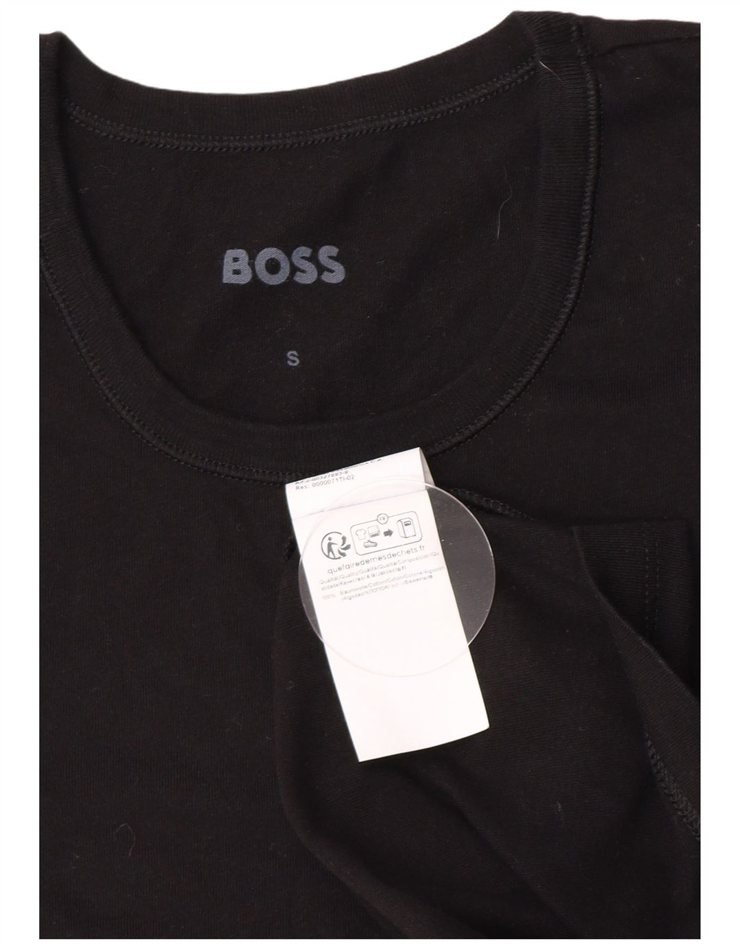 T-shirt męski Hugo Boss, mały, czarny, bawełniany