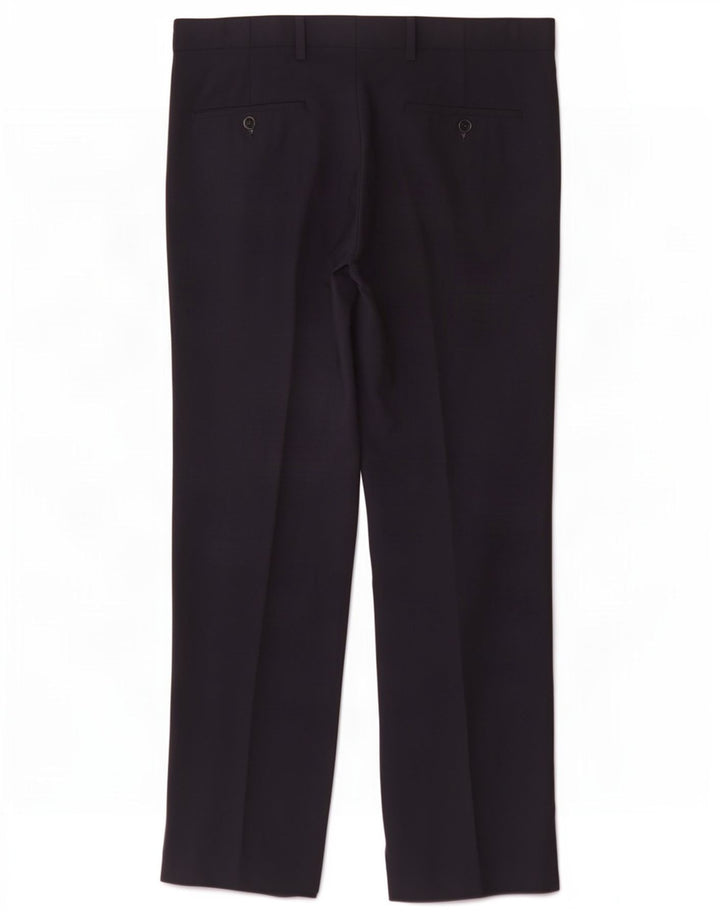 Męskie spodnie typu chino Regular Marks & Spencer W34 L31 Granatowy poliester