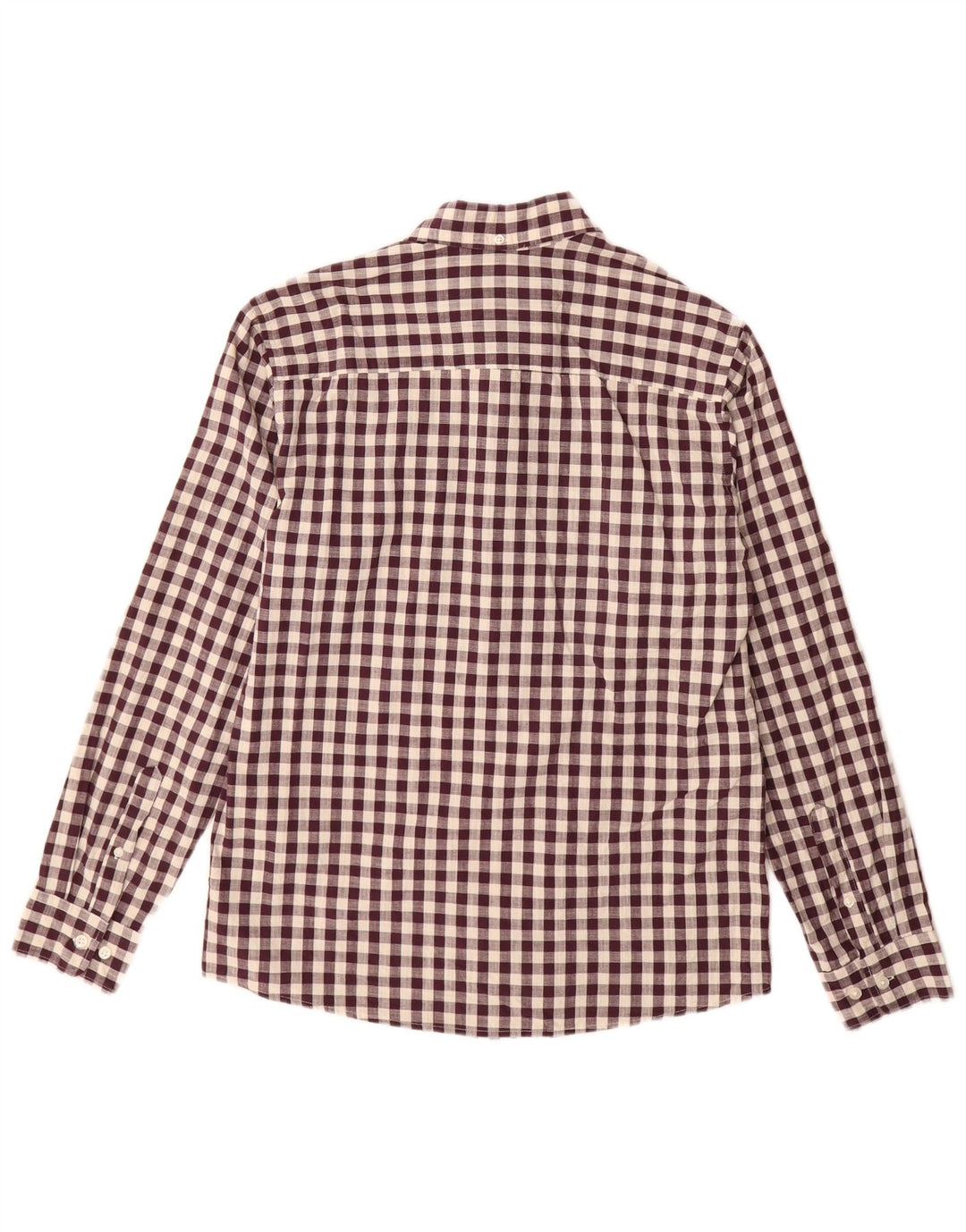 Koszula męska Jack & Jones, średnia, bordowa bawełna w kratkę