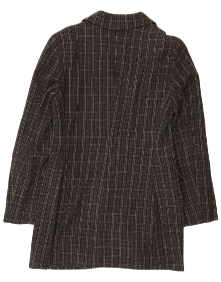 Dwurzędowy płaszcz damski Alberta Ferretti Philosophy UK 10 Small Grey