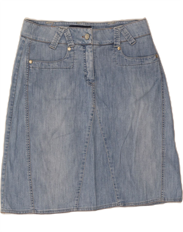 TRUSSARDI Womens Denim Skirt IT 42 Medium W30  Blue Vintage Trussardi and Second-Hand Trussardi from Messina Hembry 