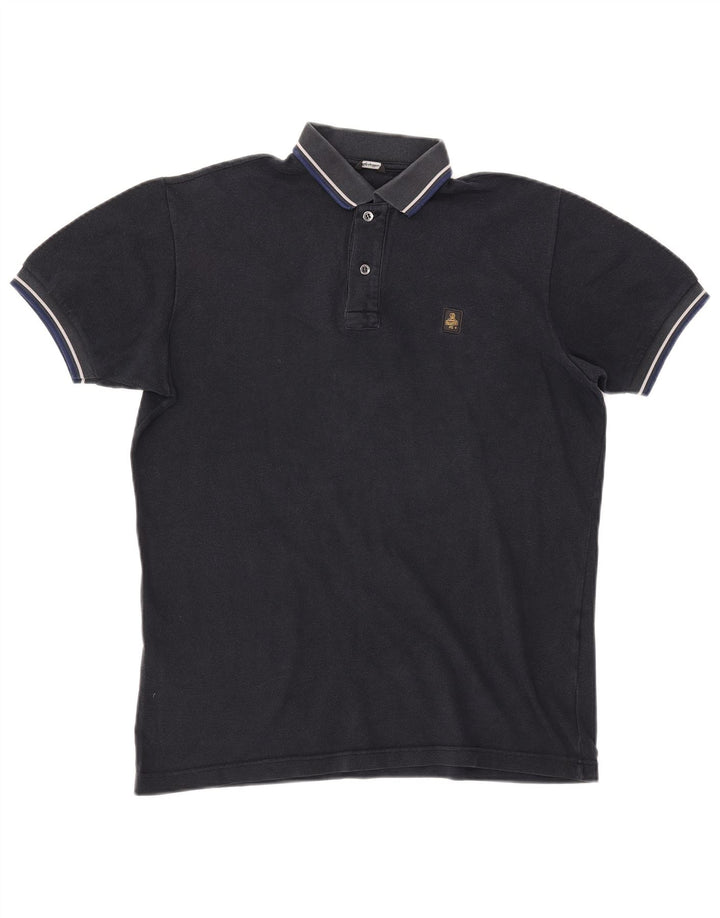 REFRIGIWEAR Męska koszulka polo duża granatowa