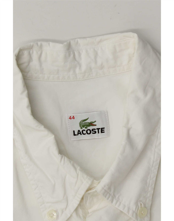 Koszula męska z krótkim rękawem Lacoste, rozmiar 44, XL, biała