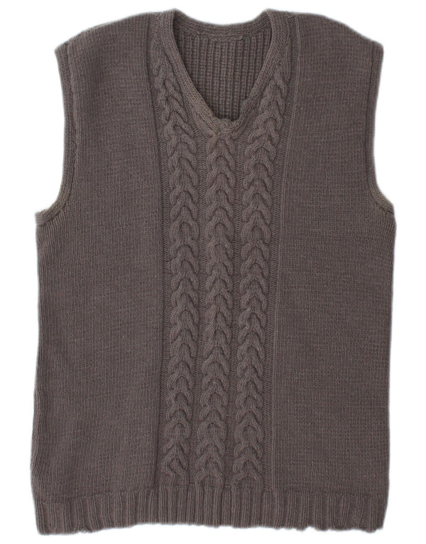 Tank top damski w stylu vintage, UK 14, średni szary