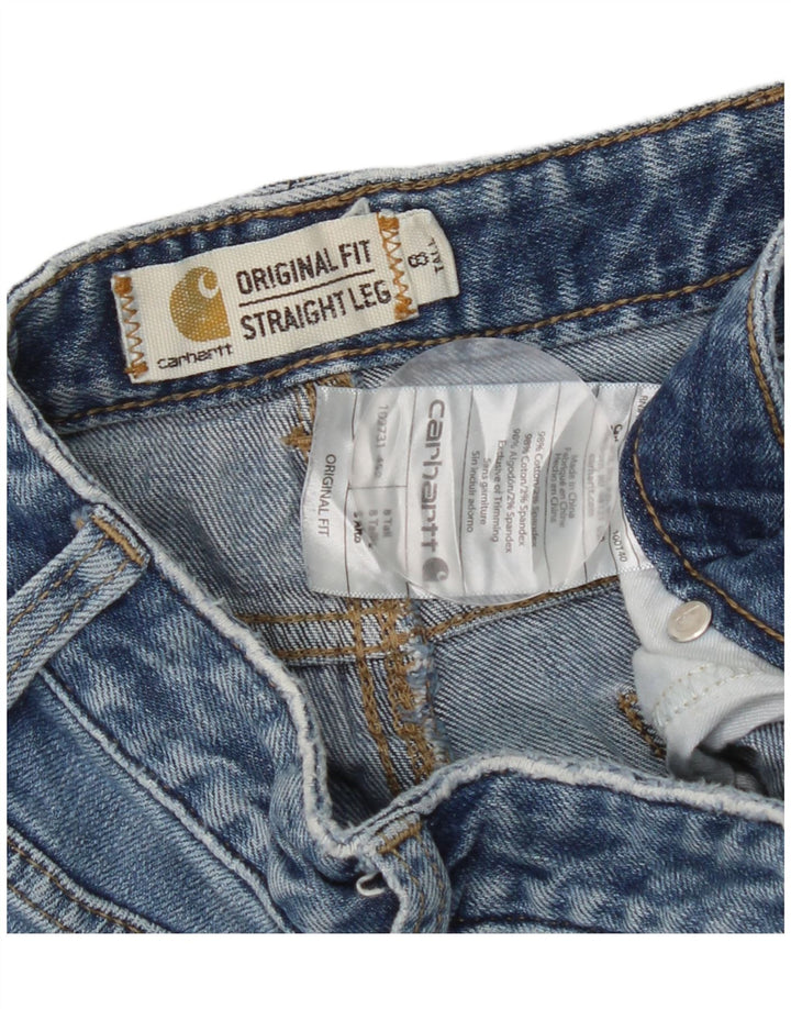 Damskie proste dżinsy Carhartt US 8 Medium W30 L31 Niebieskie bawełniane