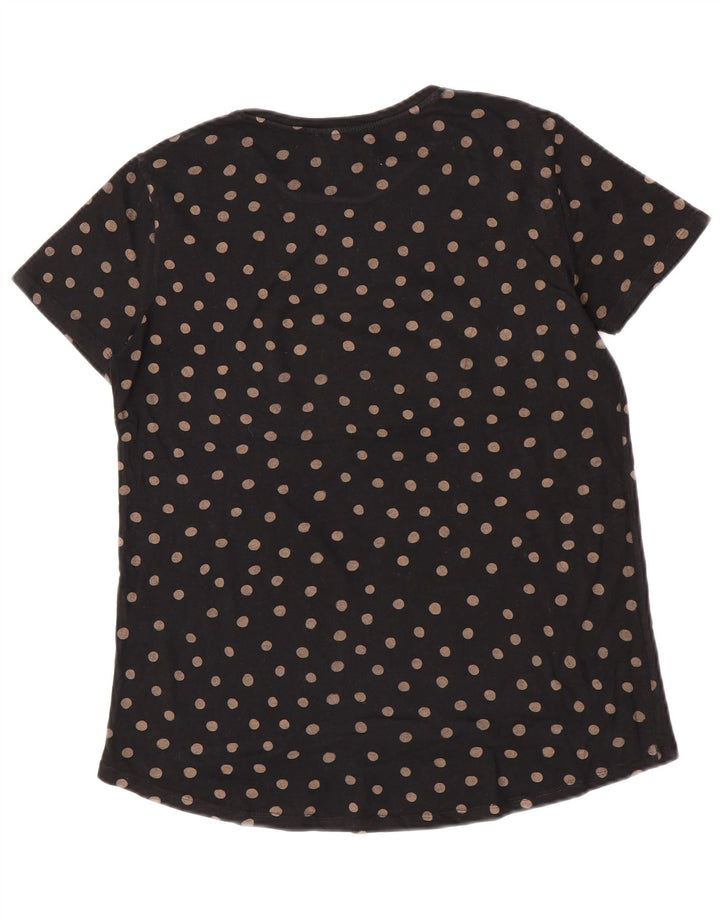 T-shirt damski Zara Top UK 10 Small Black w kropki