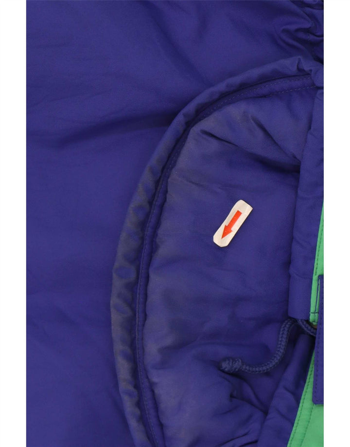 Męska kurtka narciarska z kapturem Sergio Tacchini IT 54 2XL Niebieski poliamid z blokami kolorów