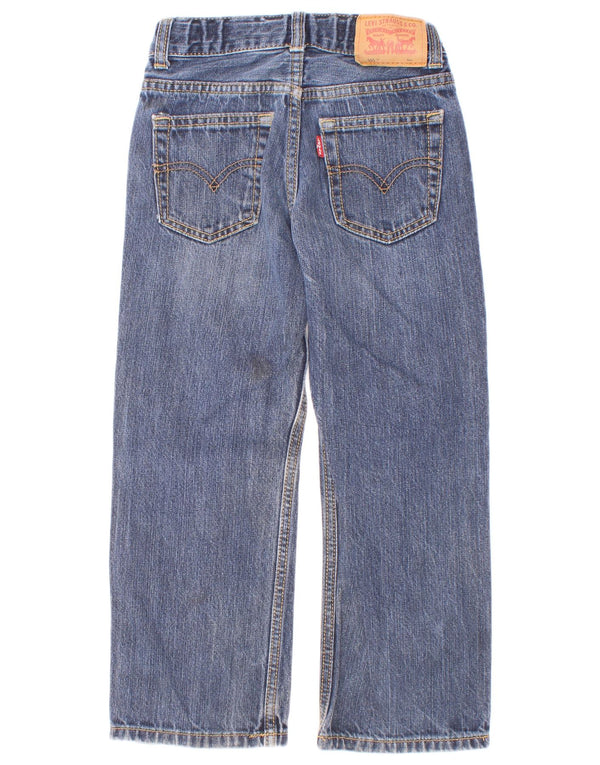 Levi's Boys 505 Proste dżinsy o regularnym kroju 5-6 lat W22 L20 Niebieskie bawełniane