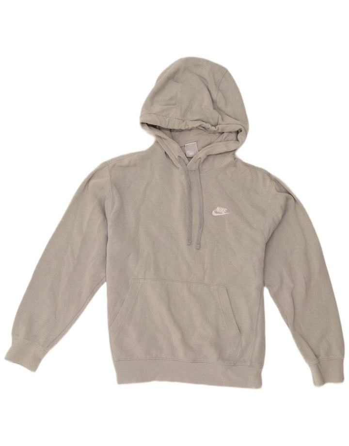 Męski sweter z kapturem Nike, mały, szary, bawełniany
