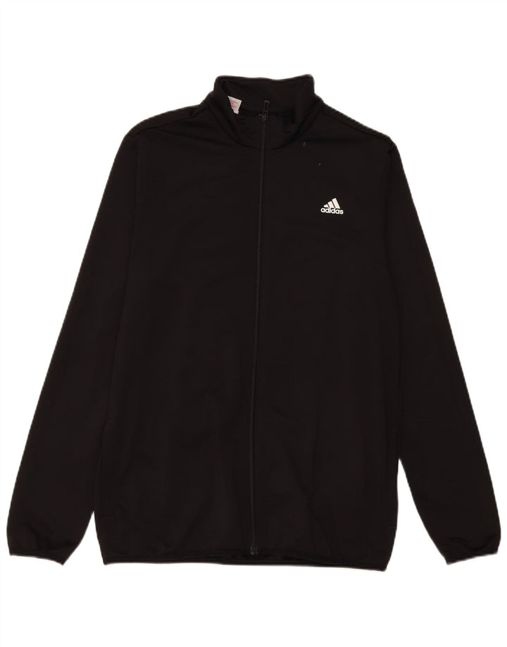 Chłopięca bluza dresowa Adidas z grafiką, 15-16 lat, czarny poliester