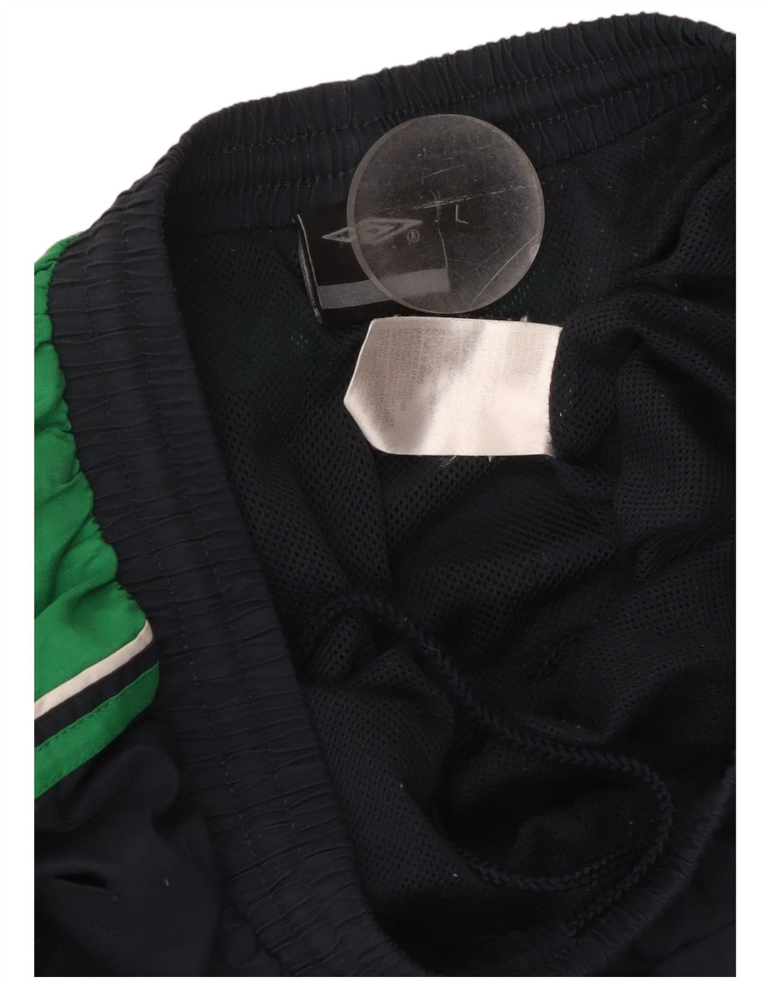 Męskie spodnie dresowe UMBRO, duże, granatowe, z poliestru w blokach kolorów