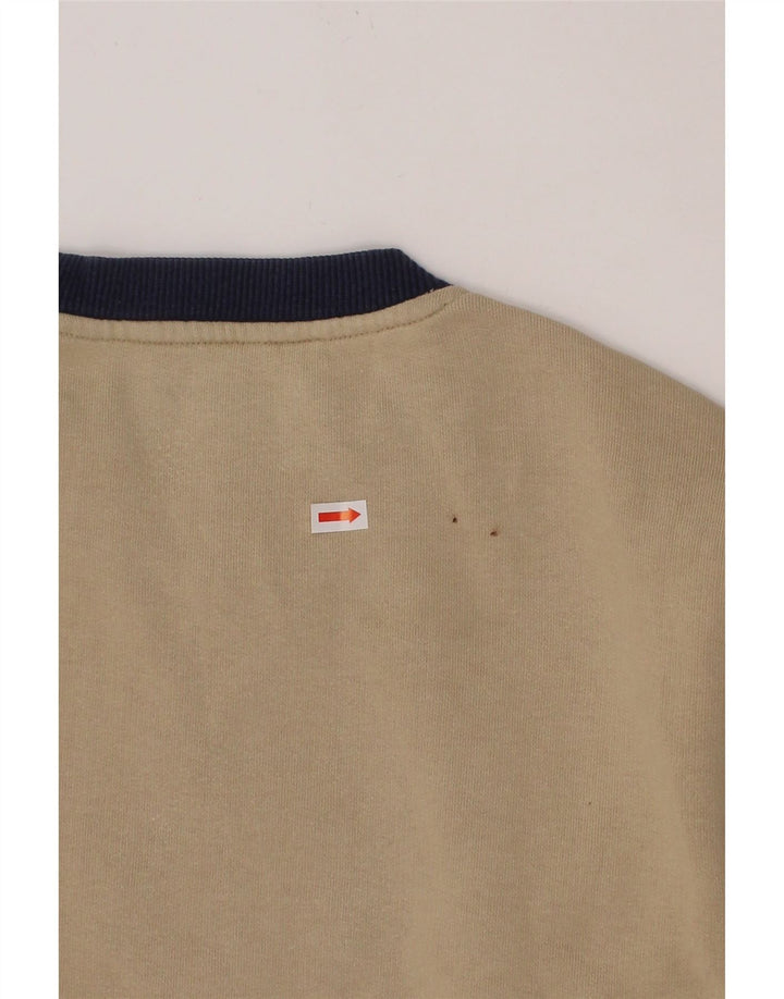 FILA Boys Graphic Sweatshirt Jumper 10-11 Years Beige Cotton Vintage Fila and Second-Hand Fila from Messina Hembry 