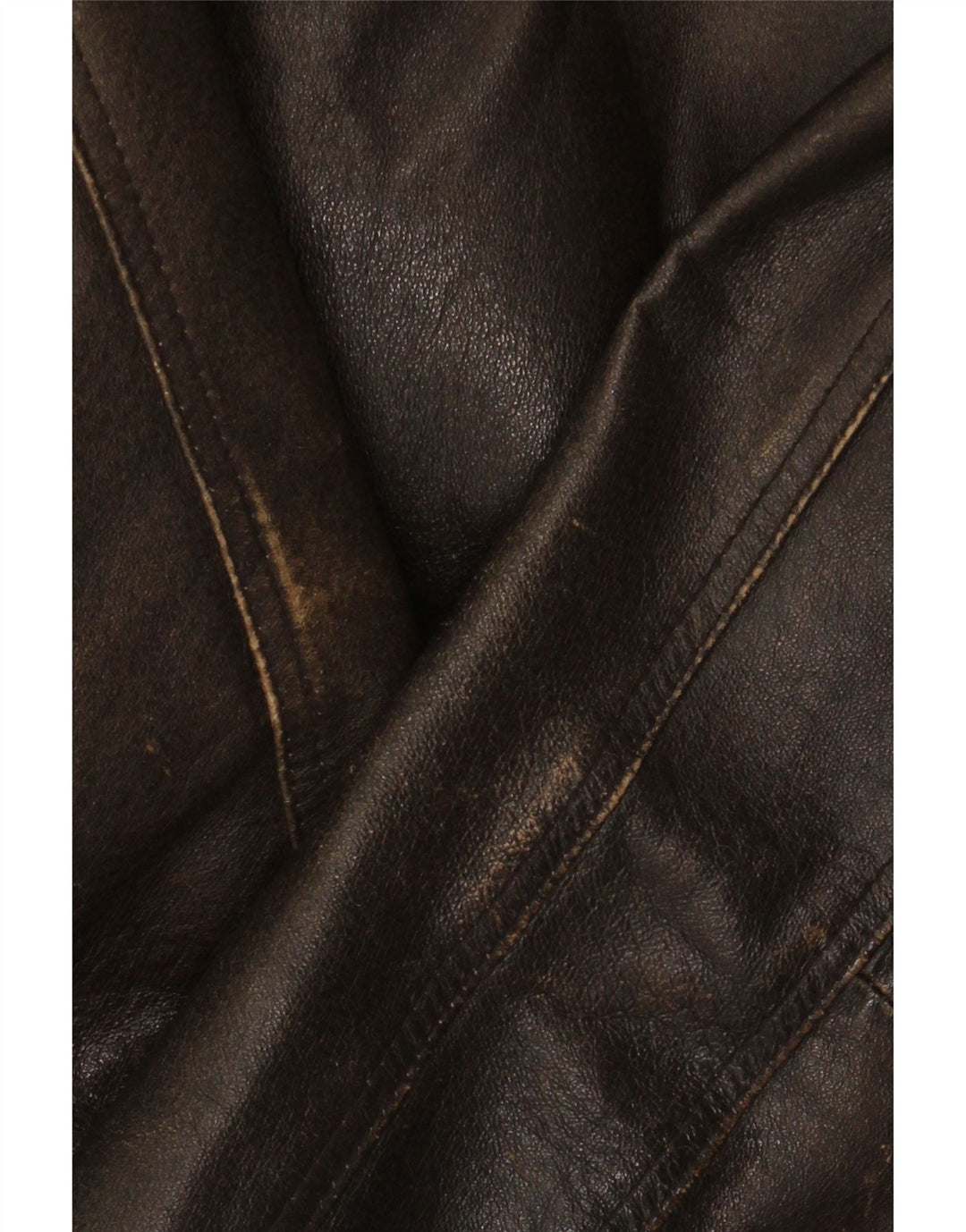 Męska kurtka skórzana Route 66 UK 40, duża brązowa skóra