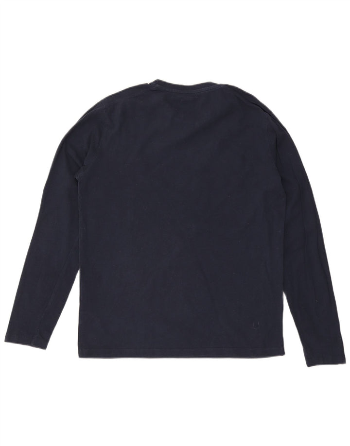 US Polo Assn. Top męski z długim rękawem, średni, granatowy, bawełniany