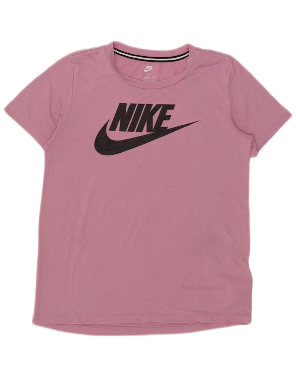 Dziewczęca koszulka z grafiką Nike 13-14 lat XL, różowa, poliestrowa