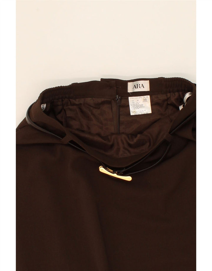 ARA Womens Pencil Skirt UK 12 Medium W26 Brown Polyester Vintage ARA and Second-Hand ARA from Messina Hembry 