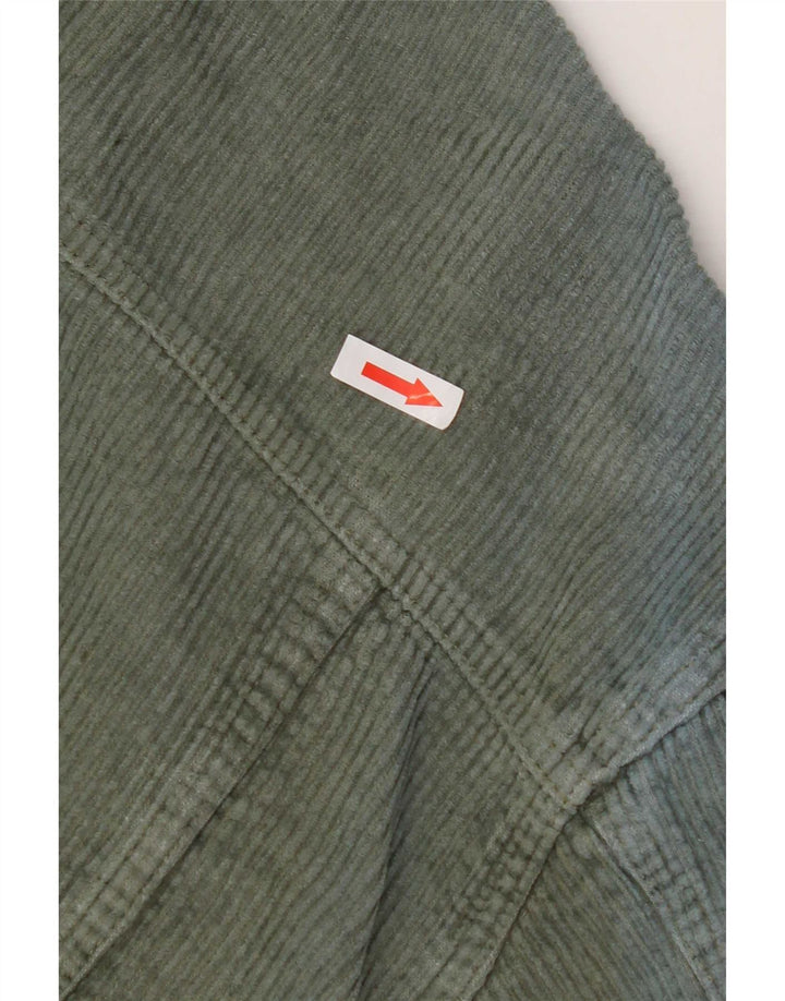 Damska, oversize'owa kurtka sztruksowa Zara UK 10, mała, bawełniana khaki