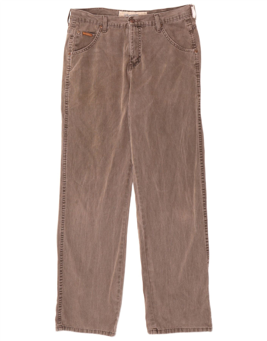 WRANGLER Męskie spodnie proste Benton W32 L32 Szara bawełna