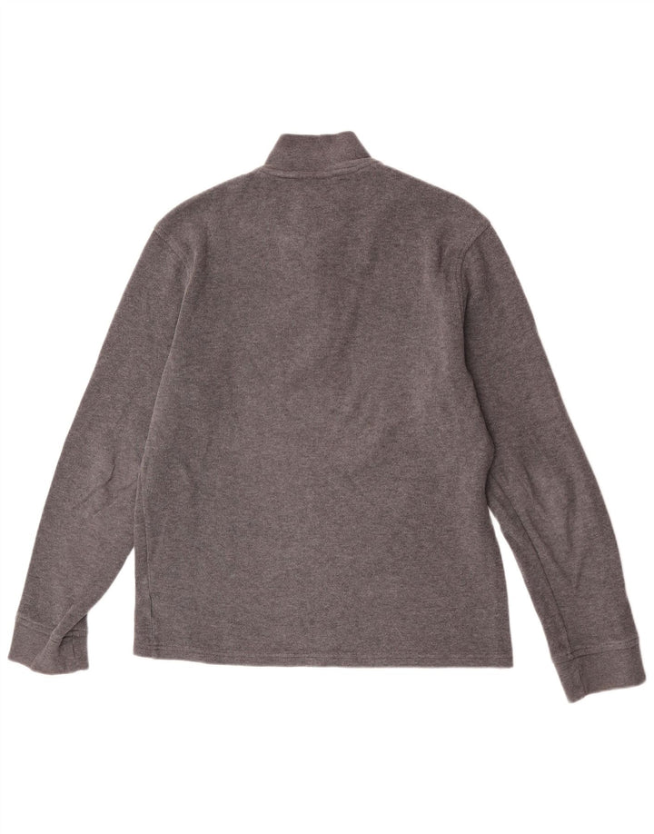 Męska bluza z zamkiem błyskawicznym Calvin Klein, mała, szara, bawełniana