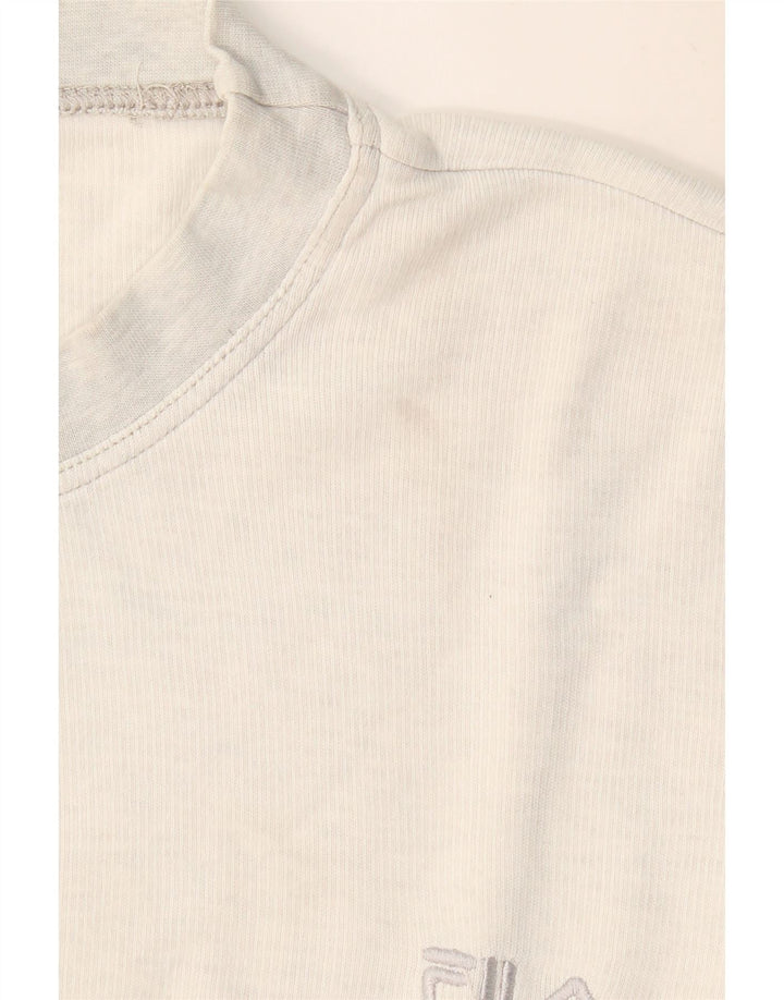 Męski top o luźnym kroju FILA z długim rękawem, średnioszary