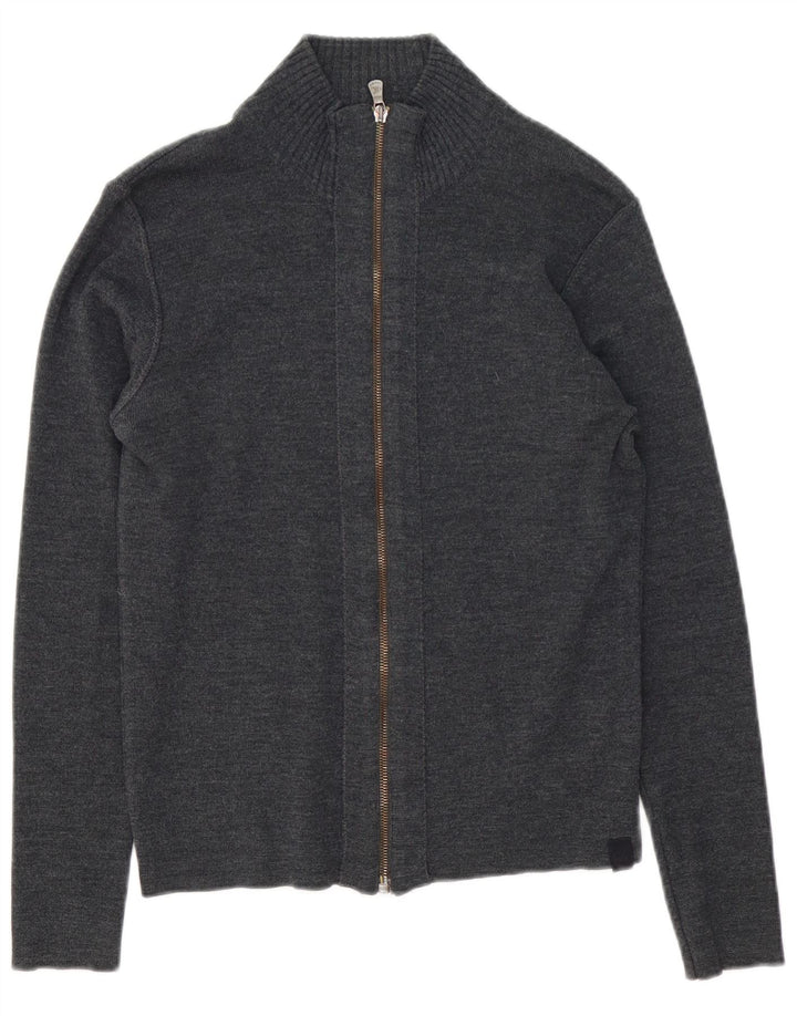 Sweter damski Calvin Klein Jeans UK 12, średnioszary, wełniany