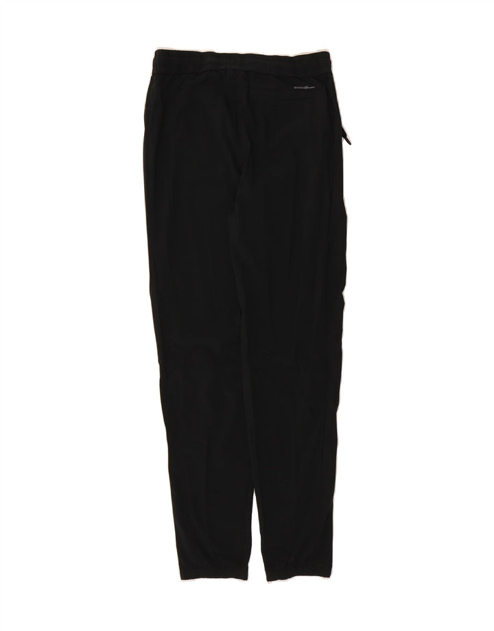 EDDIE BAUER Womens Tracksuit Trousers UK 6 XS  Black Polyester Vintage Eddie Bauer and Second-Hand Eddie Bauer from Messina Hembry 