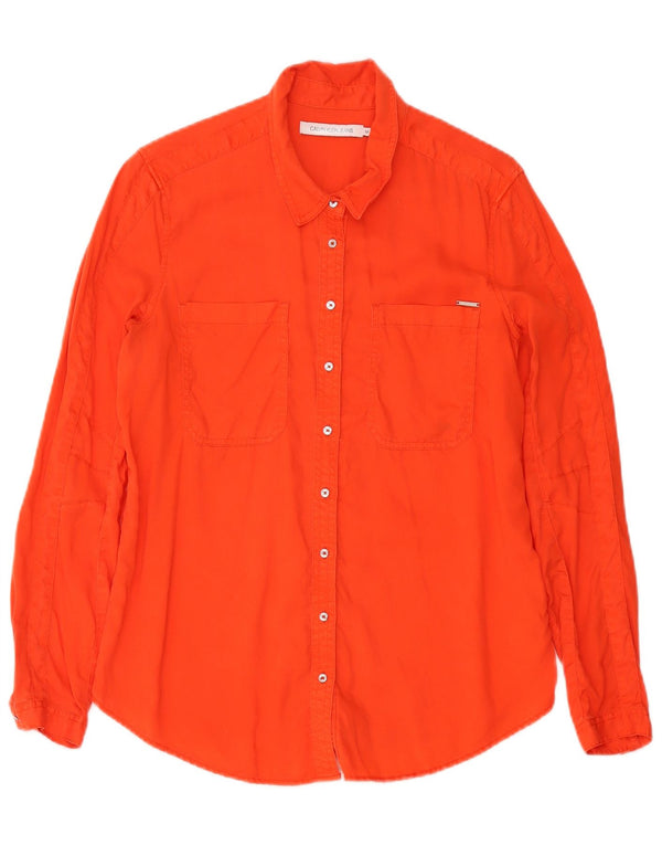 Koszula damska Calvin Klein Jeans UK 14 Medium Orange Lyocell