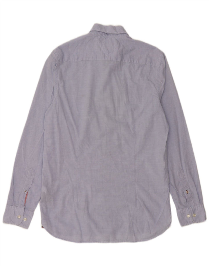 Koszula męska Tommy Hilfiger o dopasowanym kroju, bawełniana w średnie niebieskie prążki