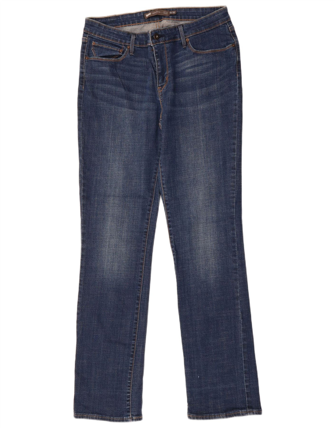 Dżinsy damskie LEVI'S Demi Curve Mid Rise Straight US 14 XL W32 L32 Niebieskie