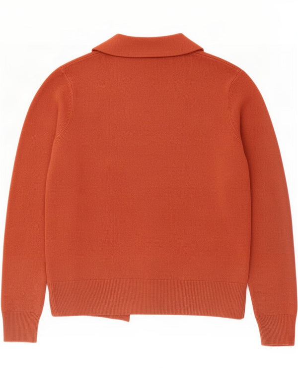 Marks & Spencer Damski sweter rozpinany UK 10 Mały Czerwony Akryl