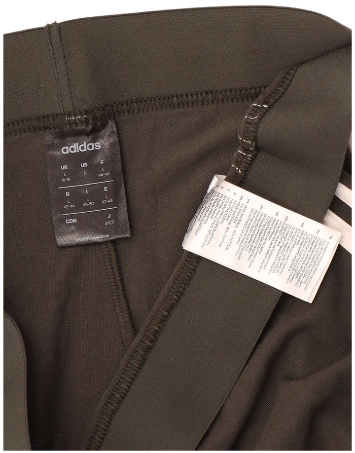 Legginsy damskie Adidas UK 16/18, duże, szare, bawełniane